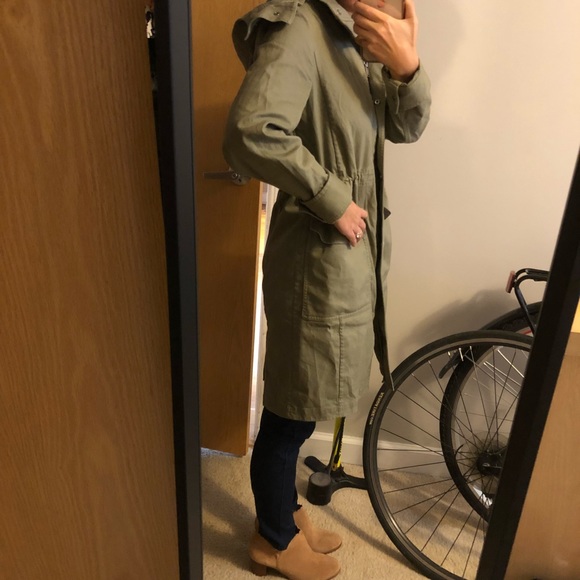 Ann Taylor Utility Hooded Trenchcoat XS - Picture 7 of 7